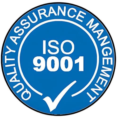 ISO 9001 Quality Management System certification badge
